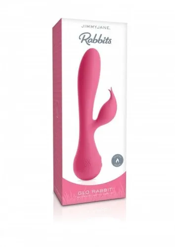 Jimmy Jane Glo Rabbit Heating Vibrator - вібратор-кролик, 10.8х3.8 см - купити в Києві, Україні