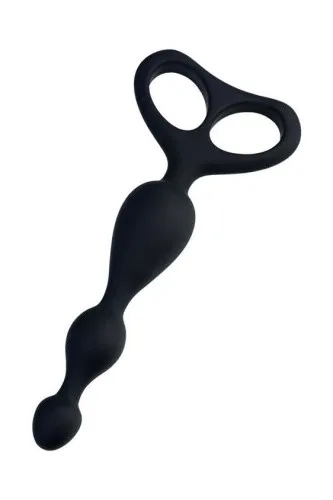 Toyfa Popo Pleasure Aquilae – анальний стимулятор, 11.5х3 см (чорний) - купити в Києві, Україні