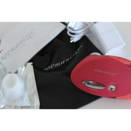 Womanizer W-500 Red/Rose - Клиторальный стимулятор, 12 см (розовый)