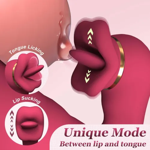 Вібратор кролик B - Series Fox Red Vibrator Rotating And Licking Functions - купити в Україні | Секс шоп SEX-SHOP.ua