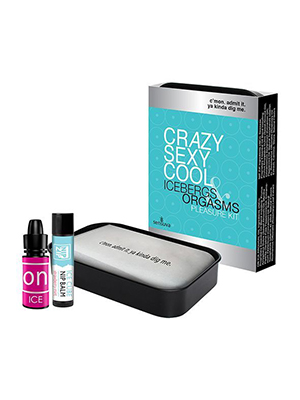 Sensuva Crazy Sexy Cool - Подарочный набор: охлаждающий жидкий вибратор и бальзам для сосков