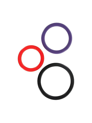 Toy Joy Triple Rings Multicolor 3Pcs - эрекционные кольца