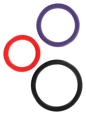 Toy Joy Triple Rings Multicolor 3Pcs - эрекционные кольца