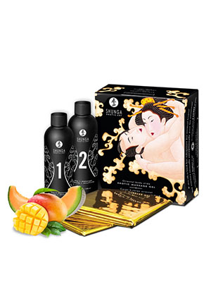 Shunga Oriental Body-to-Body Melon Mango - набор для эротического массажа с ароматом дыни и манго, 500 мл Shunga Oriental Body-to-Body Melon Mango - набор для эротического массажа с ароматом дыни и манго, 500 мл