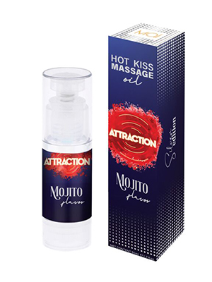 Mai Attraction Mojito Balm - Ароматизированное массажное масло с согревающим эффектом, 50 мл (мохито)