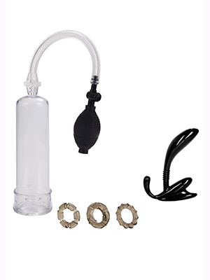 California Exotic Novelties His Essential Pump Kit - Набор для увеличения члена