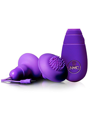 Orion Double Double Nipple and Clitoris Stimulators - Помпа для сосків з вібрацією та пультом ДУ Orion Double Nipple and Clitoris Stimulators - Помпа для сосків з вібрацією та пультом ДУ