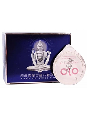 Пролонгирующий презерватив OLO BLUE Budda, 1 шт