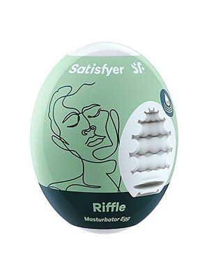 Satisfyer Masturbator Egg Single Riffle мастурбатор яйцо