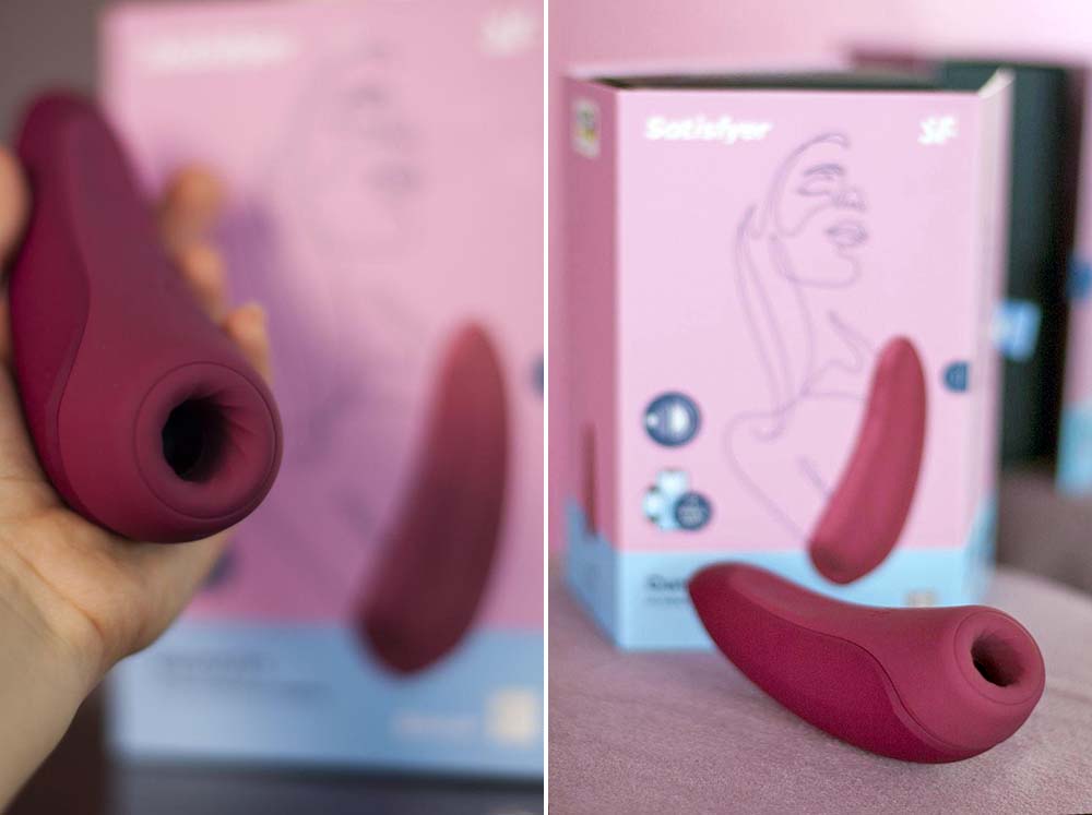 Satisfyer Curvy 1+ - вакуумно-волновой стимулятор с возможностью управления через приложение
