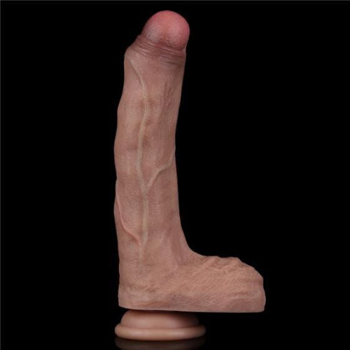 Реалистичный фаллоимитатор LoveToy Dual-Layered Silicone Cock 8.5", 22 см