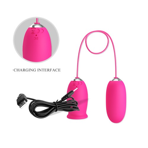 Pretty Love Daisy Licking Vibrator Pink - Виброяйцо, 7,3 см (розовый)