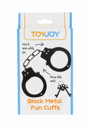 Toy Joy Rose Gold Fun Cuffs - Наручники металлические (чёрные)