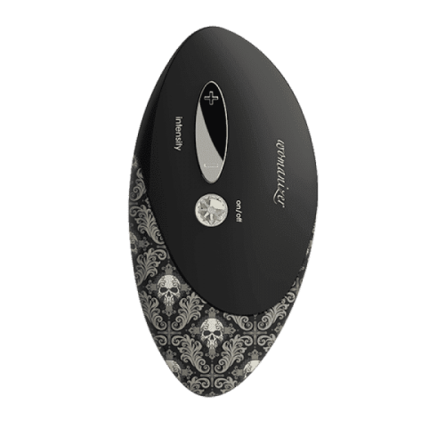 Womanizer W500 - Вакуумный стимулятор клитора с кристаллом Swarovski, 12х6 см (чёрный)