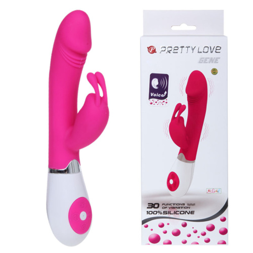 Pretty Love Gene - Hi-tech вибратор с голосовым управлением, 20.5х3.4 см (розовый)