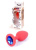 Boss Silikon Plug Jewellery Red Small - Анальная пробка с кристаллом, 7х2.7 см (красный с синим) Boss Silikon Plug Jewellery Red Small - Анальная пробка с кристаллом, 7х2.7 см (красный с синим)