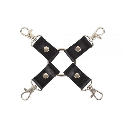 Leather Fixer Slave, Black - Фиксатор