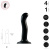 Насадка для страпона Strap-On-Me P&G-Spot Dildo, 18х3.3 см размер M Насадка для страпона Strap-On-Me P&G-Spot Dildo, 18х3.3 см размер M