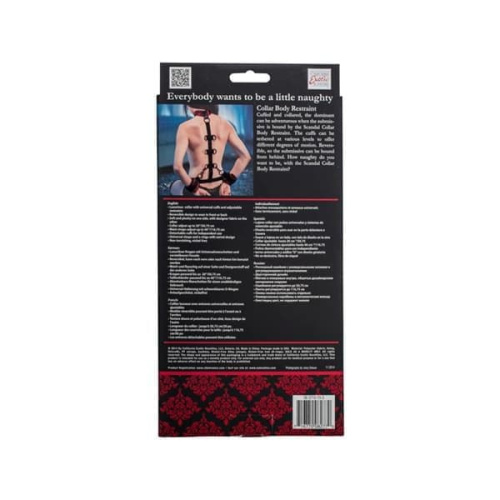 California Exotic Novelties - Бондаж с ошейником и наручниками Scandal
