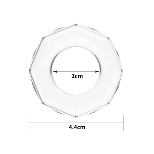 LoveToy - Power Plus Cockring 4 Clear - Ерекційне кільце, 2 см - купити в Києві, Україні