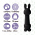 FeelzToys Mister Bunny - Мини-вибратор с двумя насадками, 13.5х3.5 см, (черный) FeelzToys Mister Bunny - Мини-вибратор с двумя насадками, 13.5х3.5 см, (черный)