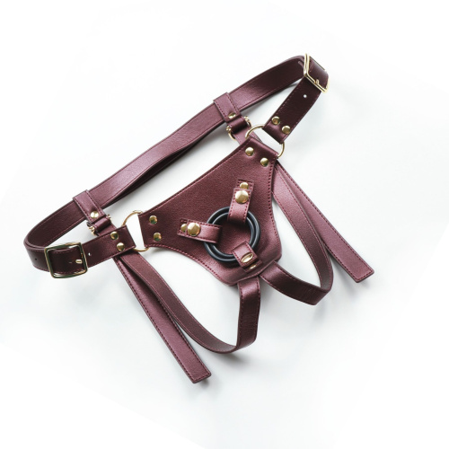 Трусики для страпона Strap-On-Me Harness Generous Aubergine, One Size