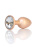 Анальная пробка с камнем B-Series Jewellery Pearl Gold Plug Clear, S Анальная пробка с камнем B-Series Jewellery Pearl Gold Plug Clear, S