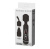 Baile Power Wand Black - Вибратор-микрофон с двумя насадками, 20х4.5 см (чёрный)