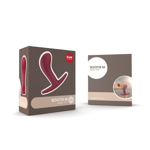 Fun Factory Bootie Medium - анальная пробка унисекс, 9.3х3.5 см (бордовый)