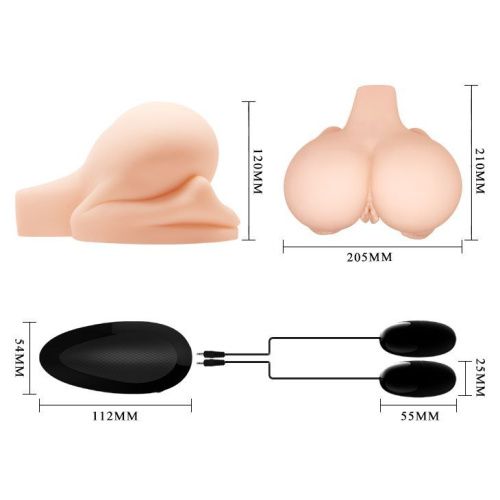 Мастурбатор з вібрацією Crazy Bull Exact Full Size Vagina And Anal - купити в Україні | Секс шоп SEX-SHOP.ua