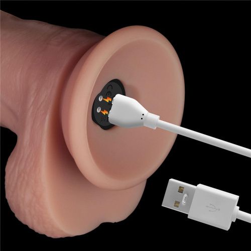 Реалистичный вибратор LoveToy Vibrating Sliding Skin Pro II, 25 см