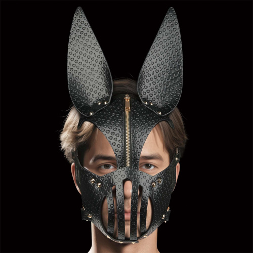 БДСМ маска кролика LoveToy Rebellion Reign Dark Bunny Mask