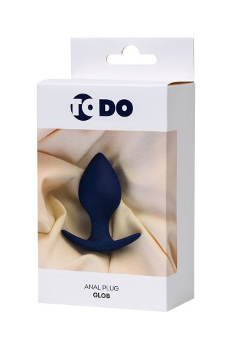 ToDo By Toyfa Glob - Анальная пробка со смещенным центром тяжести, 10х4.5х см (фиолетовый)