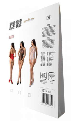 Бодистокинг с имитацией корсетной шнуровки Passion BS094, One Size