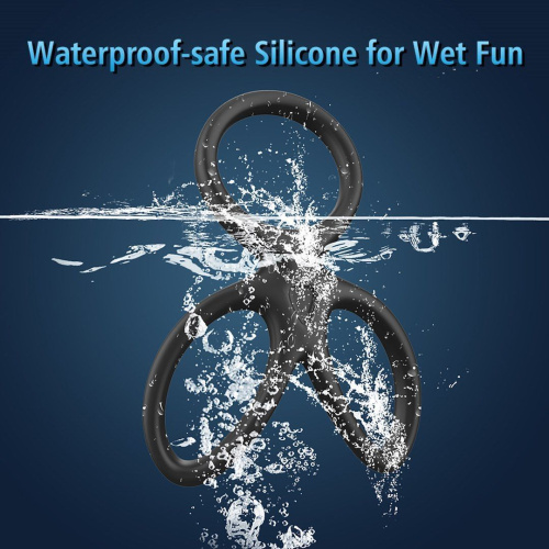 Эрекционное кольцо Erospace Men’s Play Triple Silicone Cock Ring  B14