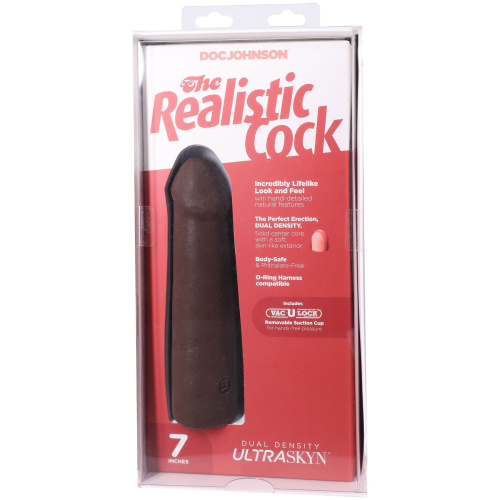Фалоімітатор Doc Johnson The Realistic Cock ULTRASKYN 7 Inch, 17,1 см - купити в Україні | Секс шоп SEX-SHOP.ua