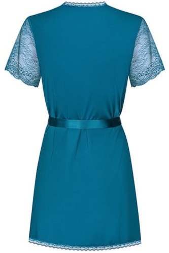 Obsessive Miamor robe - эротический пеньюар, S/M (бирюзовый)
