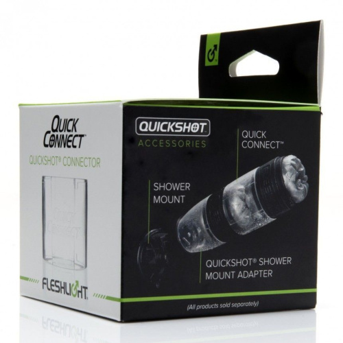 Fleshlight Quickshot Quick Connect - Адаптер для з'єднання двох Квікшотів в одну іграшку - купити в Києві, Україні