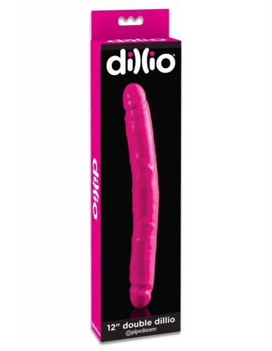 Pipedream Double Dillio 12 Inch -  двойной фаллоимитатор, 30.5х3.4 см (розовый)