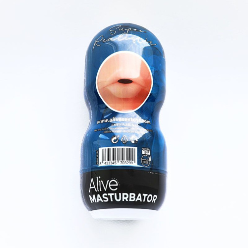 Alive Super Realistic Oral недорогой мастурбатор ротик, 16х6 см