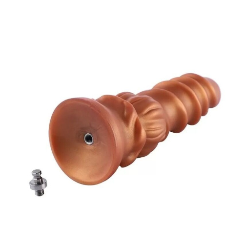 Фалоімітатор для секс-машин Hismith Spiral Grain Silicone Dildo Monster Series, спіральний рельєф - купити в Україні | Секс шоп SEX-SHOP.ua