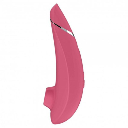 Womanizer Premium Raspberry - Впечатляющий вакуумный стимулятор клитора, 15.5х5 см (малиновый)