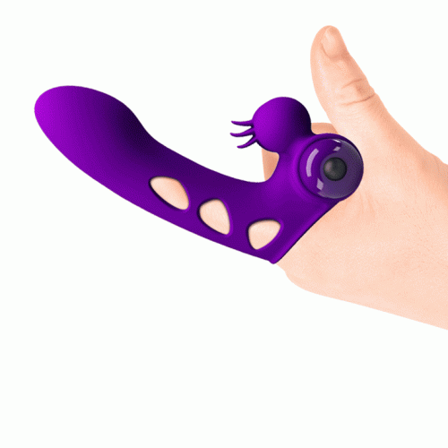 Pretty Love Orlando Honey Finger Vibrator - Вибронасадка на палец, 9х2.6 см (фиолетовый)