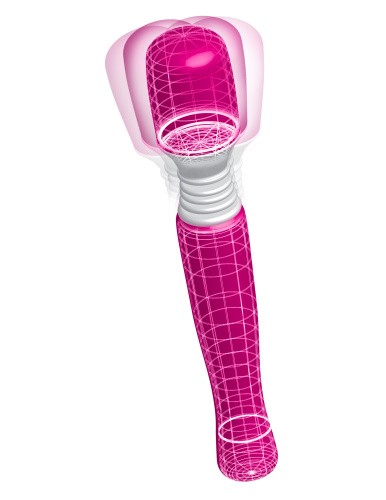 Pipedream - Mini Wanachi Massager - Вибромассажер, 21х3,2 см., (розовый)