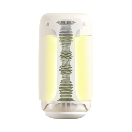Tenga Puffy Latte Brown - мягкий мастурбатор в силиконовом корпусе, 14.5х4.5 см (бежевый)