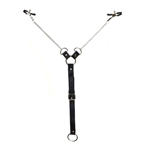 Зажимы для сосков с фиксацией на пенисе Art of Sex – Nipple Clamps for Men