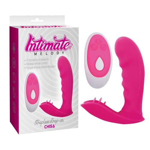 Chisa Melody Woo Strapless Strap-On - вібратор з дистанційним пультом, 11.9х3.2 см - купити в Києві, Україні