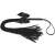 Bijoux Indiscrets - Lilly - Fringe whip - Батога прикрашена шнуром і бантиком (чорна) - купити в Києві, Україні
