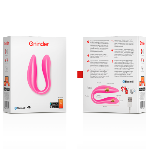 Вібратор для пар зі смарт управлінням Oninder Doble Pleasure - купити в Україні | Секс шоп SEX-SHOP.ua