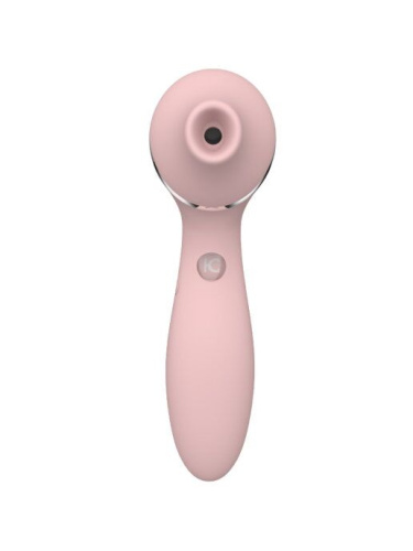 KisToy Polly Plus - Вакуумный вибратор, 16.8х3.5 см (розовый)